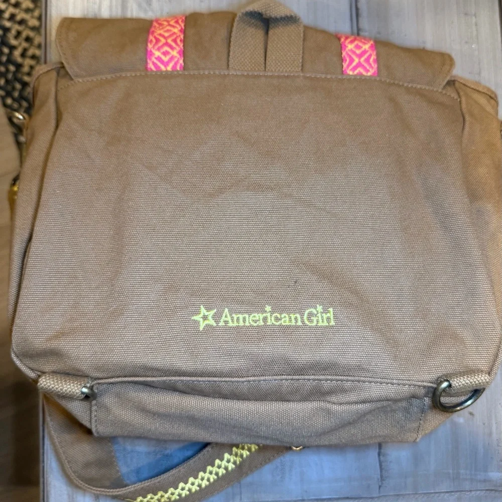 Retired American Girl Lea’s Canvas Messenger Bag or Backpack